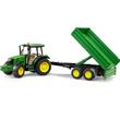Tractor John Deere 5115M cu remorca basculabila Bruder