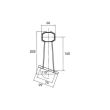 Lampa gabarit galben a proplast