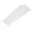 Set coliere plastic, 100buc, alb, 290x4.8