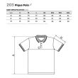 Polo pique 203 negru xl de barbati