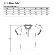 Polo pique 210 negru m de dama