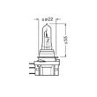 Bec H15 12V 55/15W standard Osram