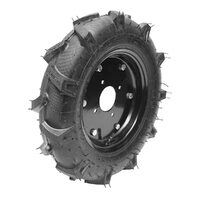 Roata completa 400/10 crampon cu janta neagra