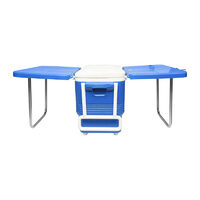 Lada frigorifica pentru picnic 45L albastra cu masa 610x405x445mm  Breckner Germany