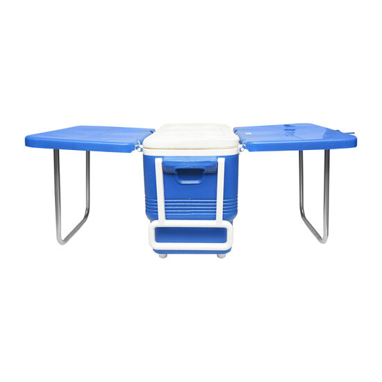 Lada frigorifica pentru picnic 45L albastra cu masa 610x405x445mm  Breckner Germany