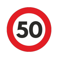 Autocolant limita viteza 50 Eurowest 