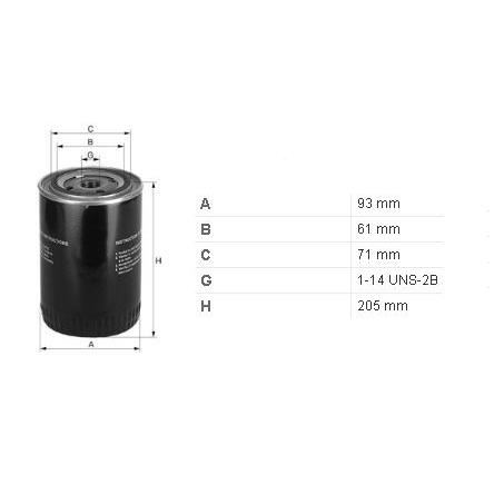 Filtru combustibil Breckner Mercedes, allis chamlers; Case; Komatsu; perkins