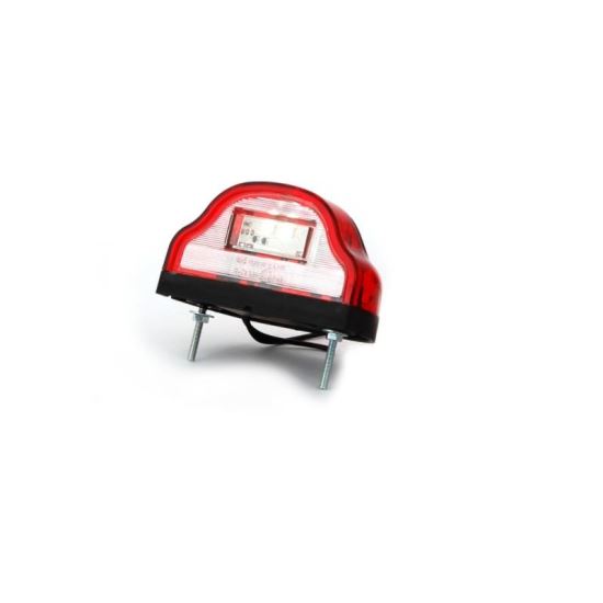 Lampa numar carcasa rosie cu led 12-24v