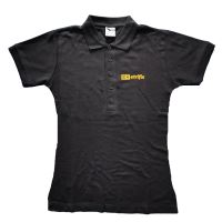 Polo pique 210 negru m de dama